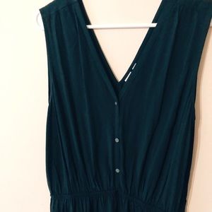 GAP black button-up tank dress